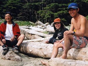 Guests Enjoying the Beach Life while Kayaking with West Coast Expeditions