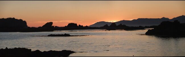 Sunset over Coastal Waters of Vancouver Island, BC