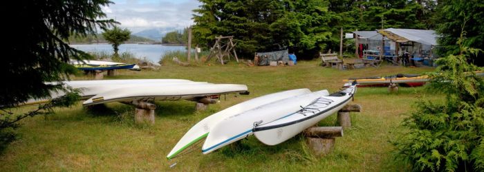 image by Leon Levasier Wilderness Retreat Base Camp Kayaking from Kyuquot Vancouver Island, BC