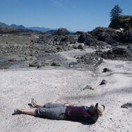 Relaxing on the Beach at Brooks Peninsula