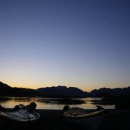 Sunset over Coastal Waters, Vancouver Island BC