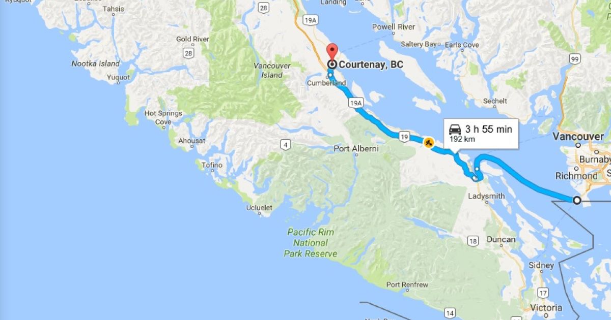 Getting Here: Vancouver Island|Courtenay|Campbell River|Kyuquot